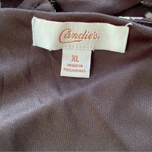 Candies Dress Womens Size Black Floral High Low Sleeveless size xl - Picture 5 of 8